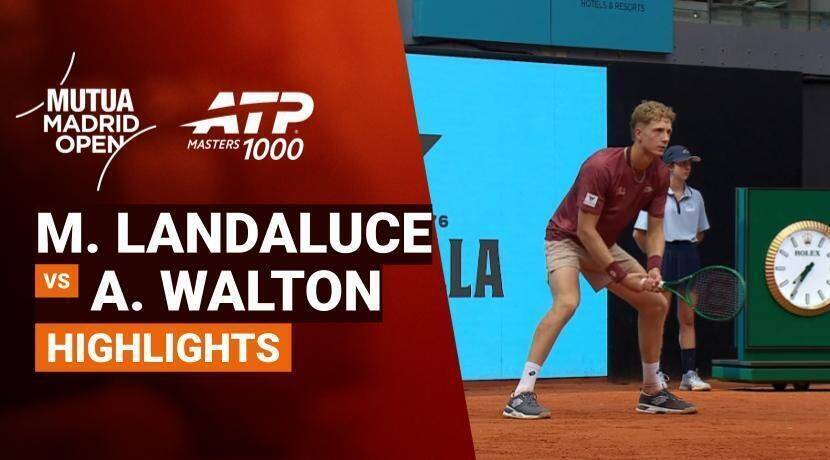 Martin Landaluce vs Adam Walton - Round 1 (Arantxa Sanchez Stadium) | ATP 1000: Mutua Madrid Open 2026