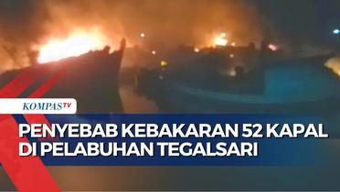 Kebakaran Hanguskan  52 Kapal di Pelabuhan Tegalsari, Puluhan Mobil Damkar Berjibaku Padamkan Api