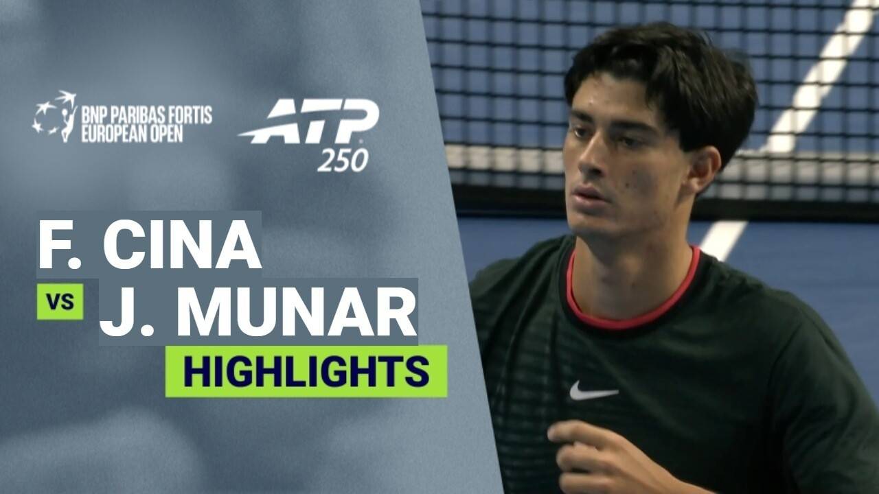 Federico Cina vs Jaume Munar - Round 1 | ATP 250: BNP Paribas Fortis European Open 2026