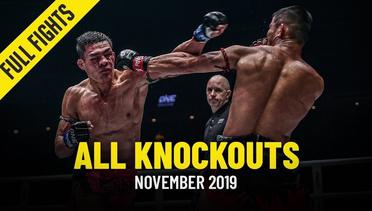 All Knockouts In November 2019 - ONE Full Fights