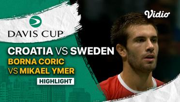 Highlights | Grup A: Croatia vs Sweden | Borna Coric vs Mikael Ymer | Davis Cup 2022