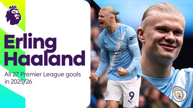 Golden Boot! 27 Gol Erling Haaland di Premier League 2025/26