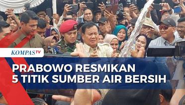 Kunker ke Sukabumi, Menhan Prabowo Resmikan 5 Titik Sumber Air Bersih di 3 Kecamatan