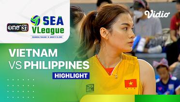 Highlights | Putri: Vietnam vs Philippines | SEA VLeague - Thailand