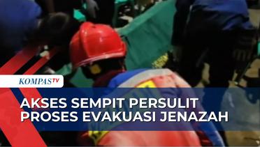 Petugas Damkar Bantu Evakuasi Jenazah Warga dari Lantai 2 Akibat Akses yang Sempit dan Curam!