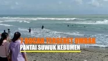 Detik-Detik 7 Bocah Terseret Ombak Ganas Pantai Suwuk Kebumen, 2 Hilang