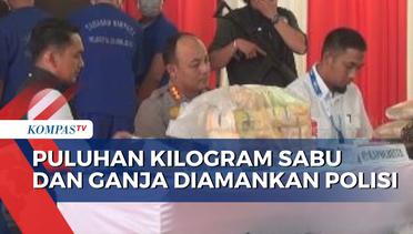 Puluhan Kilogram Sabu dan Ganja Diamankan Polresta Banda Aceh