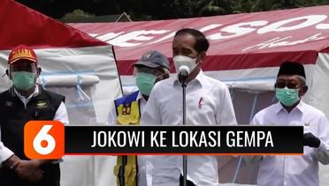 Tinjau Lokasi Gempa di Sulbar, Jokowi Cek Kondisi Posko Pengungsian | Liputan 6
