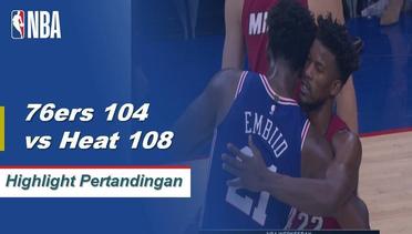 NBA I Match Highlight : Philadelphia 76ers 104 vs Miami Heat 108
