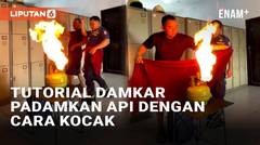 Viral Damkar Sosialisasi Pemadaman Api dengan Cara Kocak