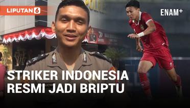 Striker Timnas Indonesia Dendy Sulistyawan Naik Pangkat Jadi Briptu