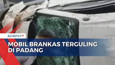 Mobil Brankas Terguling di Padang Pariaman, Uang Miliaran Berhamburan