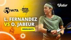 Leylah Fernandez vs Ons Jabeur - Highlights | WTA Mutua Madrid Open 2024