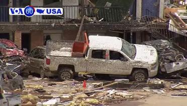 VOA60 America - Tornadoes Rake 2 Oklahoma Cities, Killing 2 and Injuring 29