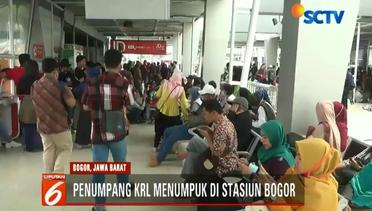 Dampak KRL Jakarta-Bogor Anjlok, Sejumlah Penumpang Menumpuk di Stasiun Bogor - Liputan 6 Terkini