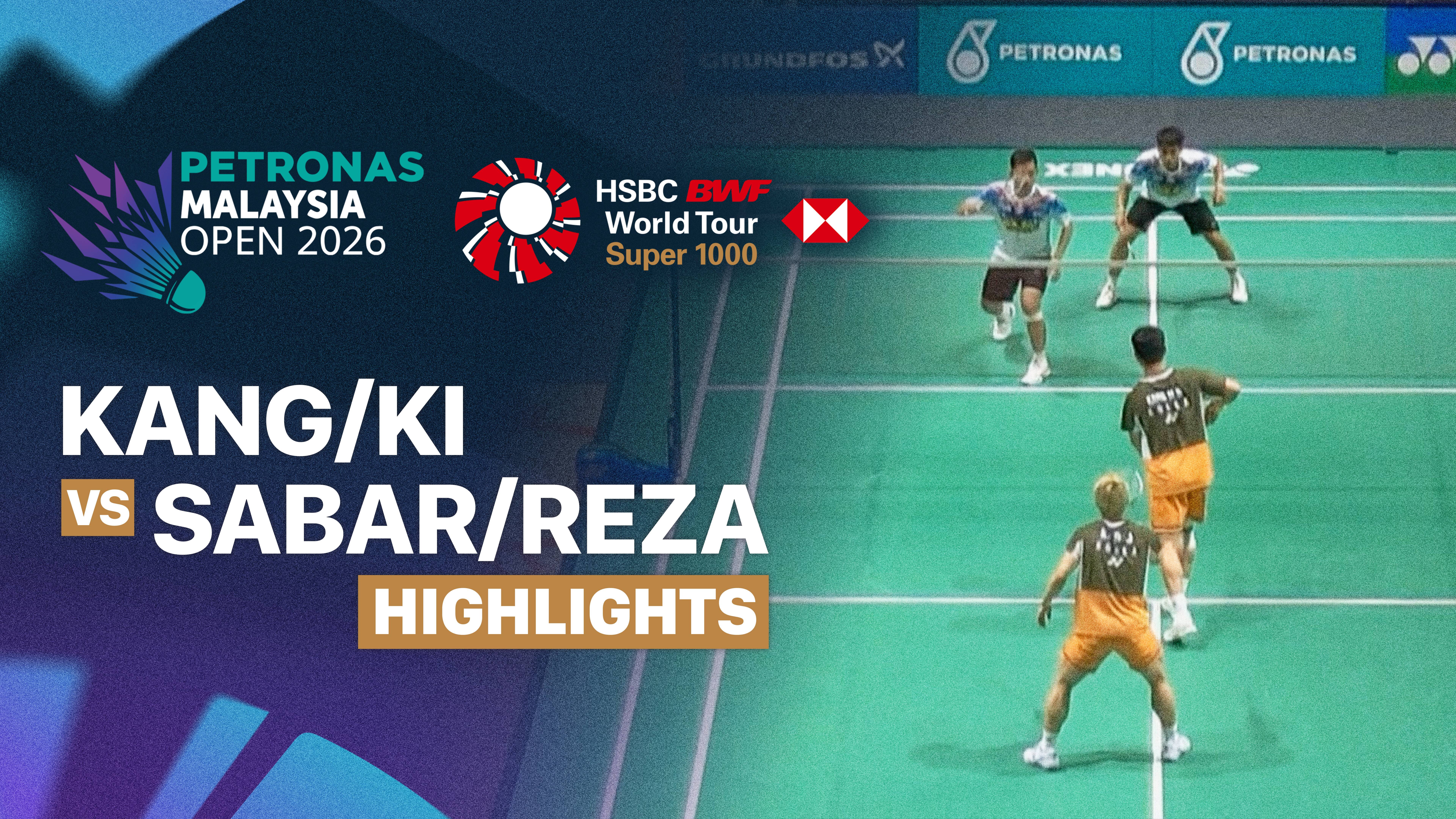 Kang Min Hyuk/Ki Dong Ju (KOR) vs Sabar Karyaman Gutama/Moh Reza Pahlevi Isfahani (INA) - Men's Doubles Round of 16 | PETRONAS Malaysia Open 2026