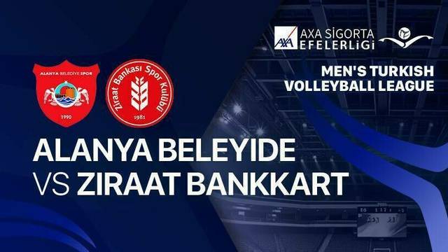 On Hotels Alayana Beledi vs Ziraat Bankkart - Full Match | Men's Turkish Volleyball League