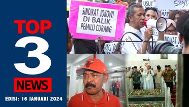 Aksi di Kantor KPU, FX Rudy Soal PDIP Oposisi, Prabowo Ziarah Makam Habib Ali Kwitang [TOP 3 NEWS]
