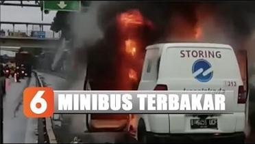 Minibus PT Transjakarta Terbakar Tadi Pagi