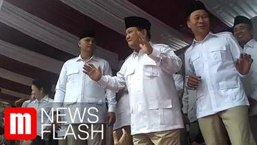 Prabowo Pimpin Upacara Peringatan Kemerdekaan ke-74 RI di DPP Partai Gerindra