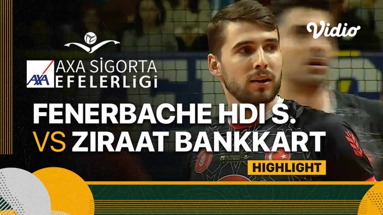 Highlights Fenerbahce HDI Si̇gorta vs Zi̇raat Bankkart Turkish Men