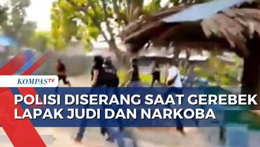 Gerebek Lapak Judi dan Narkoba di Deli Serdang, Polisi Diserang Sekelompok Orang!