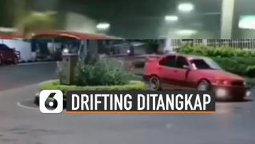 Viral Aksi Pengemudi Mobil Pamer Drifting di Pusat Kota Akhirnya Ditangkap