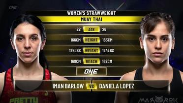 Iman Barlow vs. Daniela Lopez | ONE Championship Full Fight