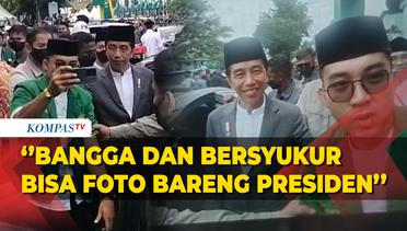 Datang Jauh dari Luar Pulau ke Sidoarjo,  demi Berfoto dengan Presiden Jokowi saat Acara 1 Abad NU