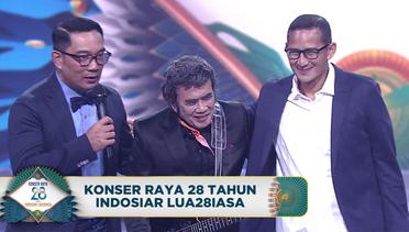 Rhoma Irama-Kang Emil-Sandiaga Uno Sepakat Apapun Perbedaannya Tvnya Tetap Indosiar!! | Konser Raya 28 Tahun Indosiar Luar Biasa