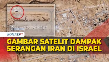 Gambar Satelit Dampak Serangan Iran di Pangkalan Udara Israel