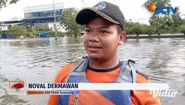 Banjir Semarang Belum Surut, Sejumlah Relawan Mengevakuasi Warga