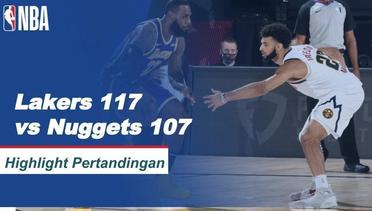 Match Highlight | Los Angeles Lakers 117 vs 107 Denver Nuggets | NBA Playoff Season 2019/20