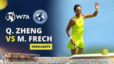 Qinwen Zheng vs Magdalena Frech - Highlights | WTA Cincinnati Open 2024