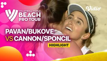 Highlights |  Pavan/Bukovec (CAN) vs Cannon/Sponcil (USA) | Beach Pro Tour Elite 16 Doha, Qatar 2023