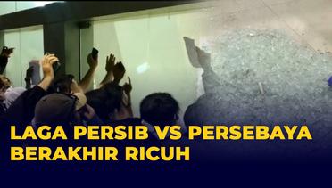 Detik-detik Kericuhan Supporter dalam Laga Persib Bandung vs Persebaya di GBLA