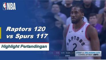 NBA I Cuplikan Pertandingan : Raptors 120 vs Spurs 117