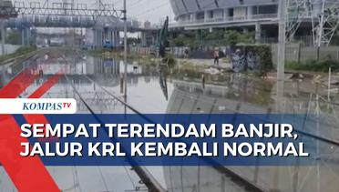 Rel Sempat Terendam Banjir, Perjalanan KRL Arah Stasiun Tanjung Priok-Jakarta Kota Kembali Normal