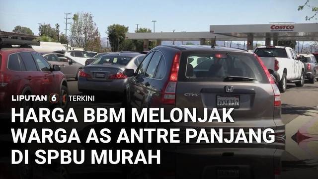 Harga Bensin di California AS Melonjak, Warga Los Angeles Antre Panjang di SPBU Murah || Liputan 6