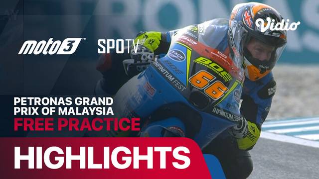 Moto3 Free Practice: MotoGP 2024 Round 19 - PETRONAS Grand Prix of Malaysia - Highlights | MotoGP 2024