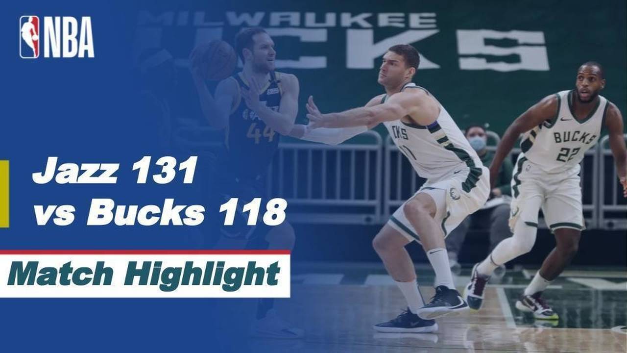 Match Highlight Utah Jazz 131 vs 118 Milwaukee Bucks NBA Regular Season 2020/21 Vidio