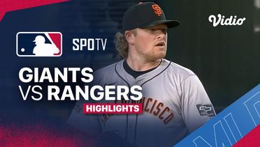 San Francisco Giants vs Texas Rangers - Highlights  | MLB 2024