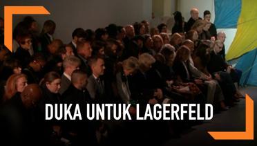 Momen Hening untuk Karl Lagerfeld di London Fashion Week