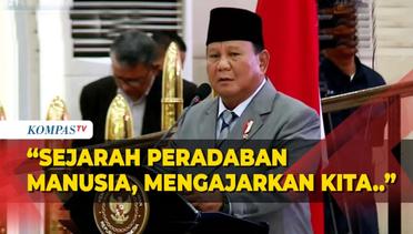 [FULL] Sambutan Menhan Prabowo Hadiri Sidang Senat Terbuka Wisuda Unhan RI