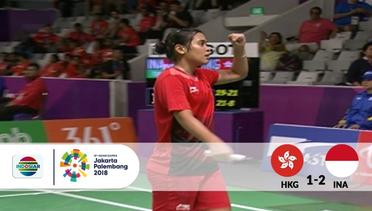 HKG v INA – Badminton Beregu Putri: Full Highlight CHEUNG Ngan Yi vs TANJUNG Gregoria | Asian Ga