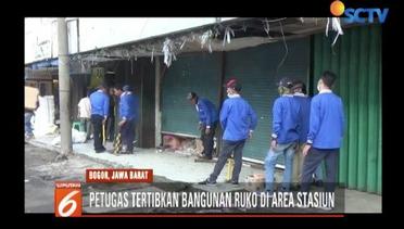 Petugas PT. KAI Bongkar 78 Ruko di Area Stasiun Bogor - Liputan6 Terkini