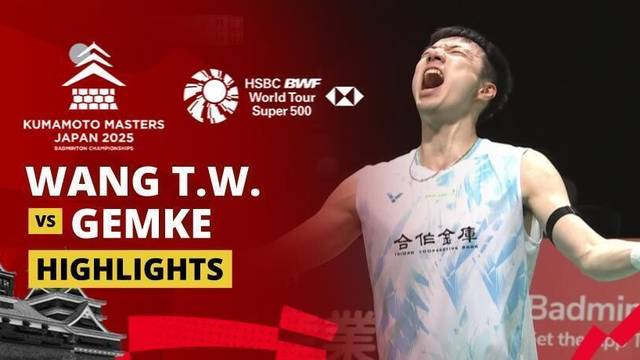 Wang Tzu Wei (TPE) vs Rasmus Gemke (DEN) - Highlight | Kumamoto Masters Japan 2025