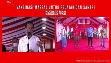 Dialog Presiden Jokowi saat Tinjau Vaksinasi untuk Pelajar, Tarakan, 19 Oktober 2021