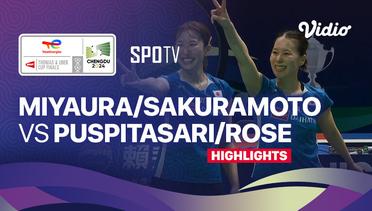 Rena Miyaura/Ayako Sakuramoto (JPN) vs Meilysa Trias Puspitasari/Rachel Allessya Rose (INA) - Highlights | Uber Cup Chengdu 2024 - Women's Doubles