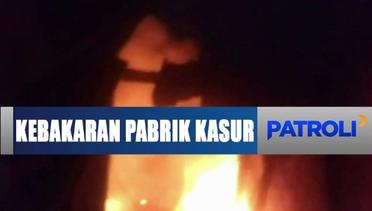 Kebakaran Hebat Hanguskan Pabrik Kasur di Cirebon - Patroli